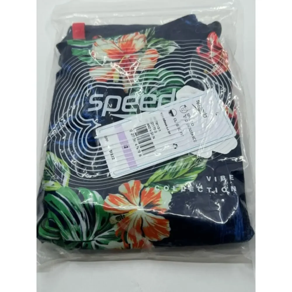 NEW Speedo Women's Swimsuit One Piece Endurance Turnz Tie Back sz 32
